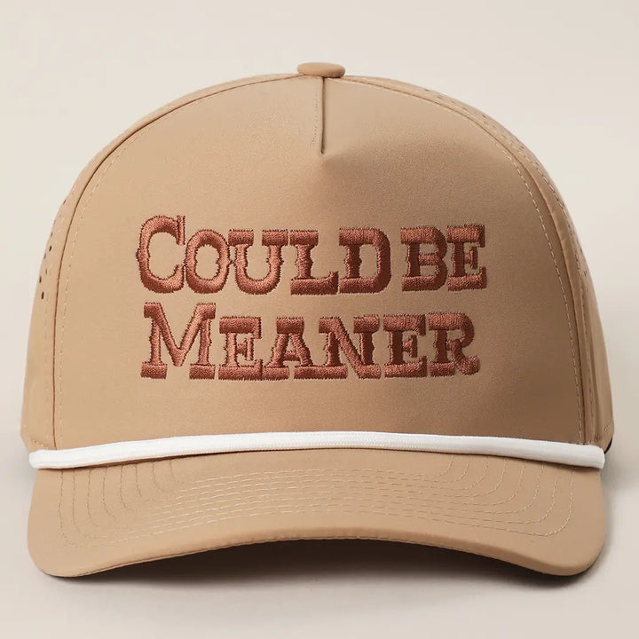 Could Be Meaner Trucker Hat-Brown