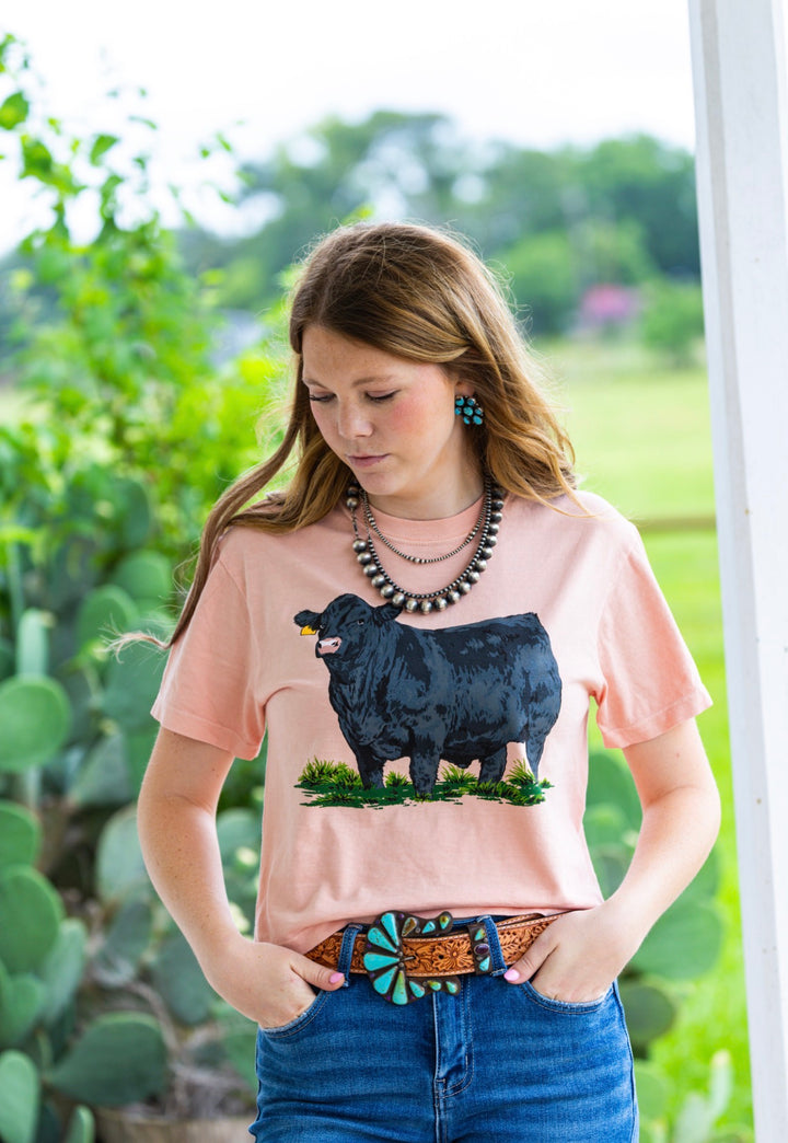 The Angus Show Bull Crop Tee