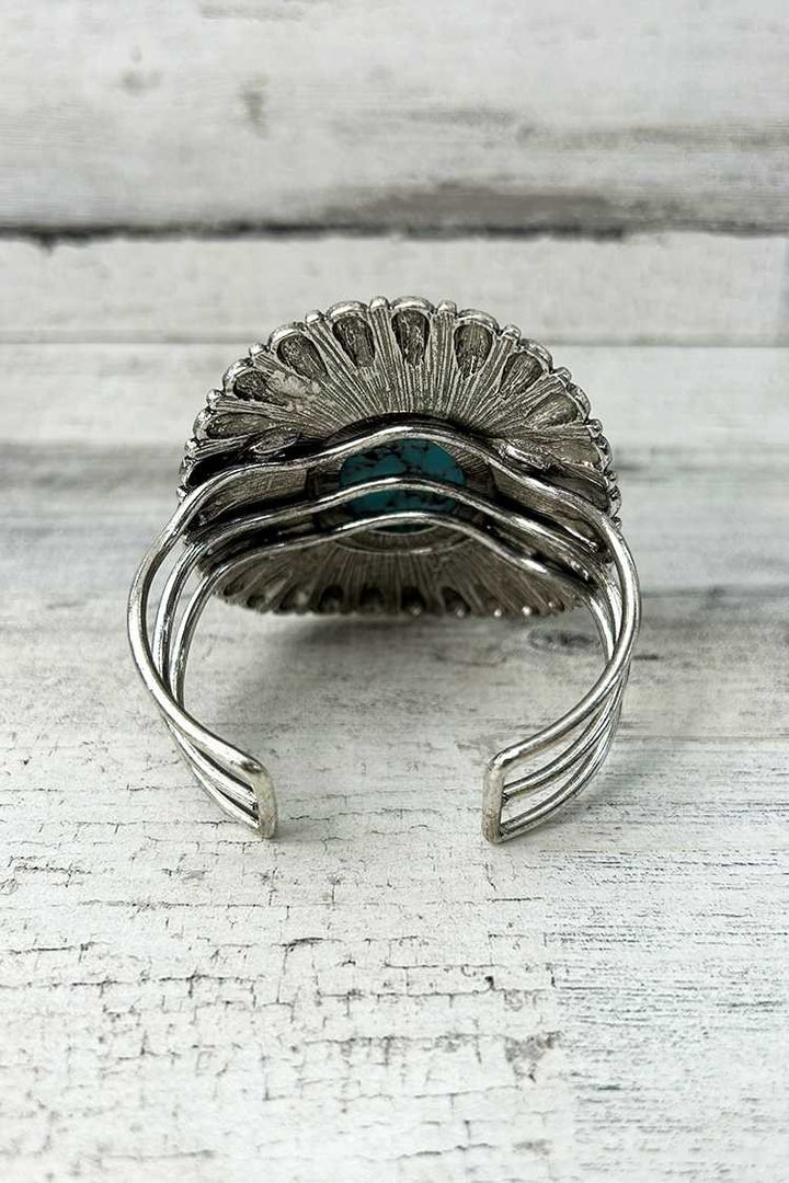 Green Oval Stone  Bangle