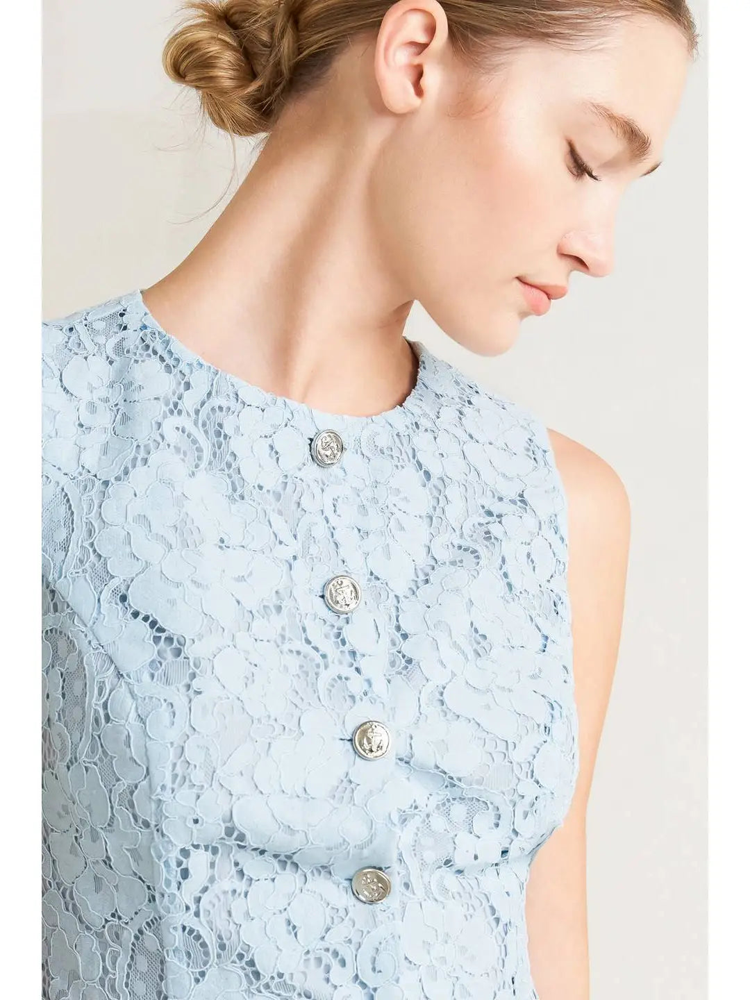 Periwinkle Lace Vest