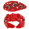 Football Beaded Headband