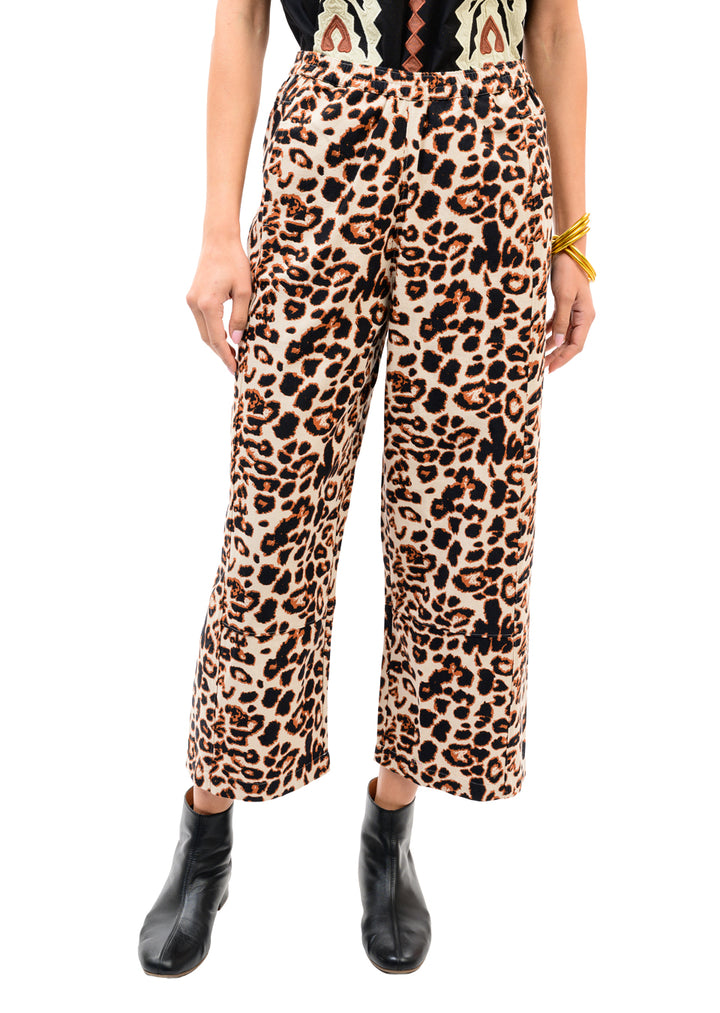 Leopard Barrel Pants by Ivy Jane