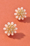 Pearl Flower Stud Earring