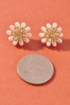 Pearl Flower Stud Earring