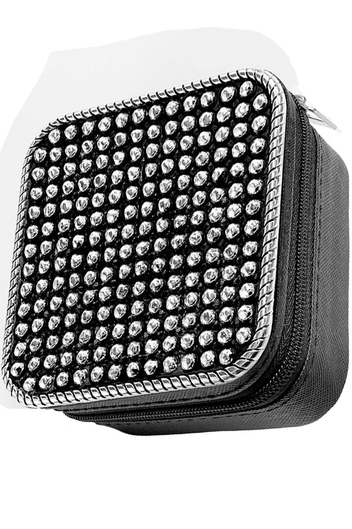 Western Bubble Dot Travel Jewelry Case