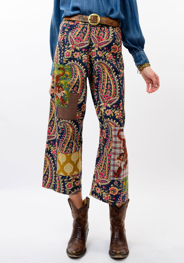 Tiger Patch Barrel Pants by Ivy Jane