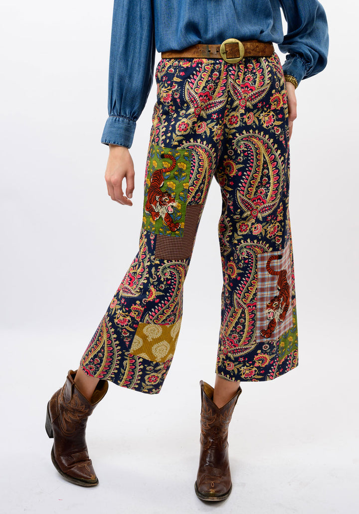 Tiger Patch Barrel Pants by Ivy Jane
