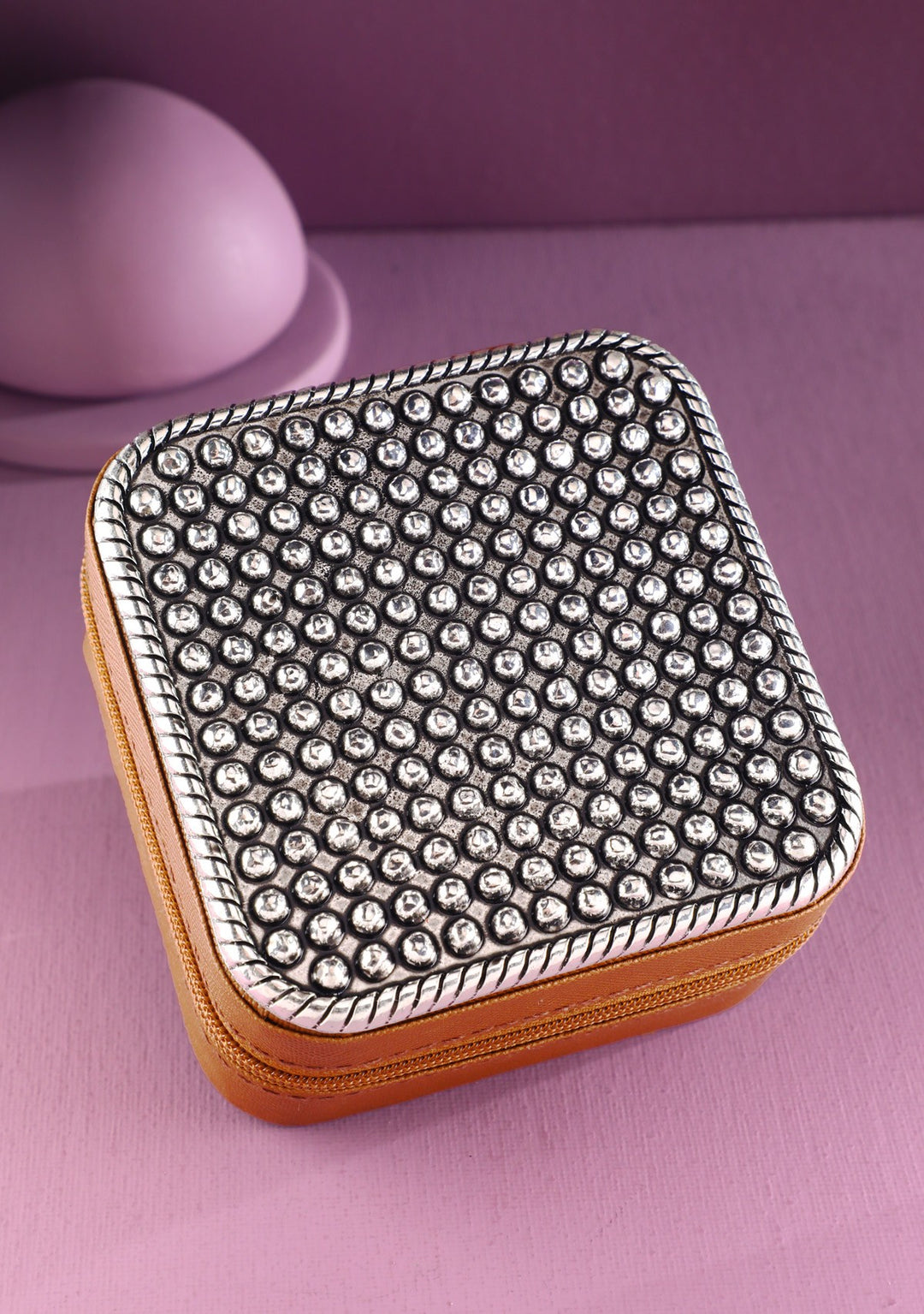 Western Bubble Dot Travel Jewelry Case