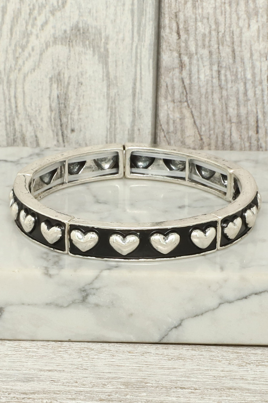 Slim Western Bubble Heart Bracelet