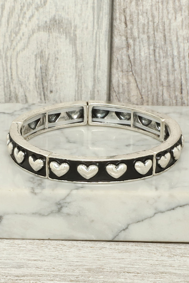 Slim Western Bubble Heart Bracelet