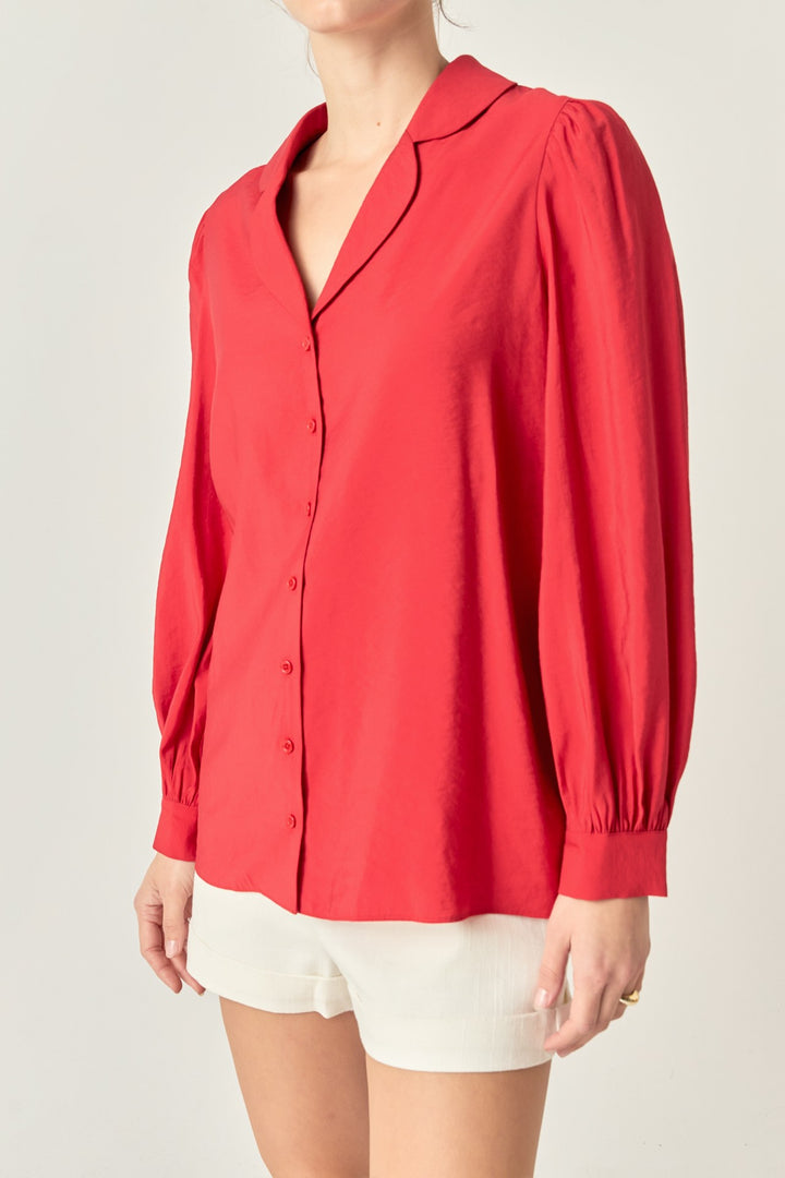 The Red Button Down