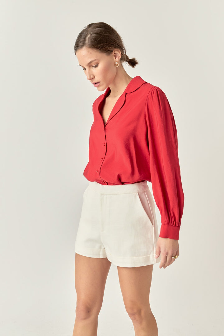 The Red Button Down