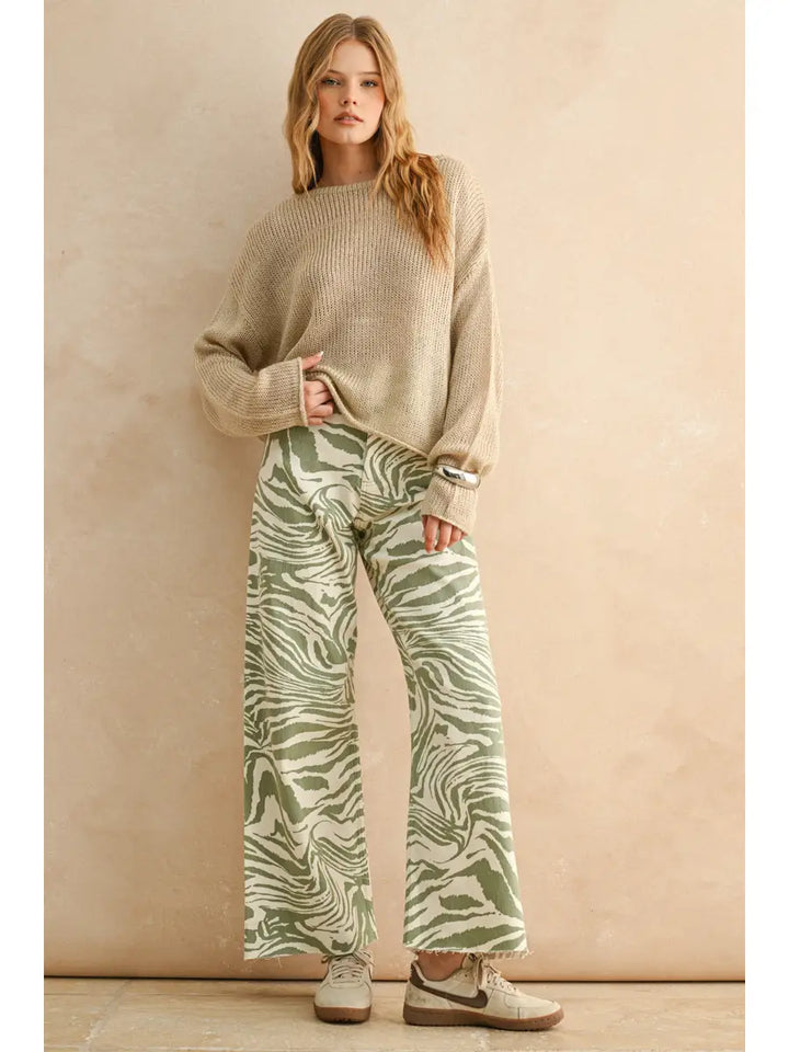 The Zebra Pants-Olive