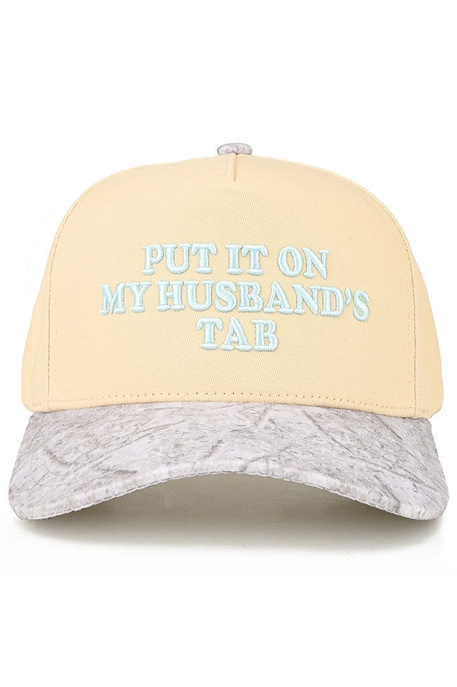 Put It On My Husbands Tab-White Camo