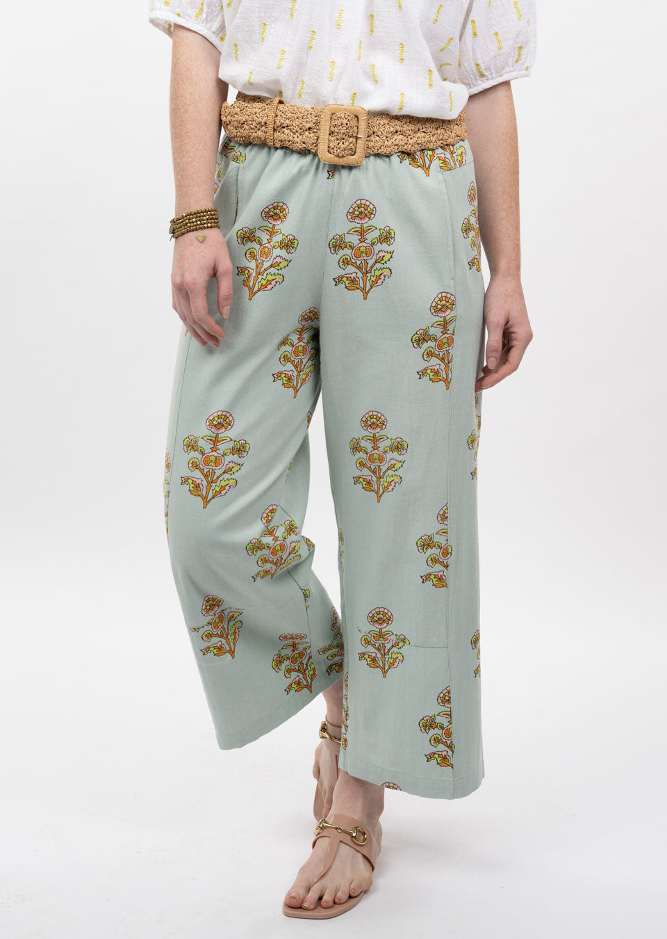 Print Barrel Pants by Ivy Jane