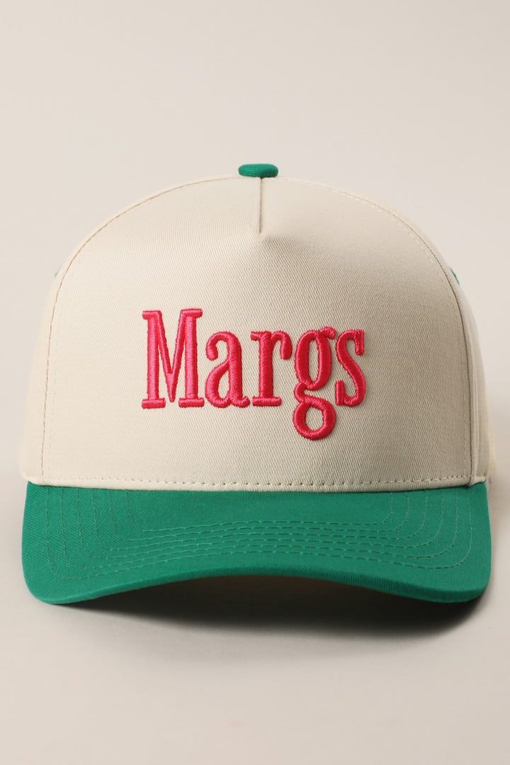 Margs Embroidered Canvas Two-tone Trucker Hat