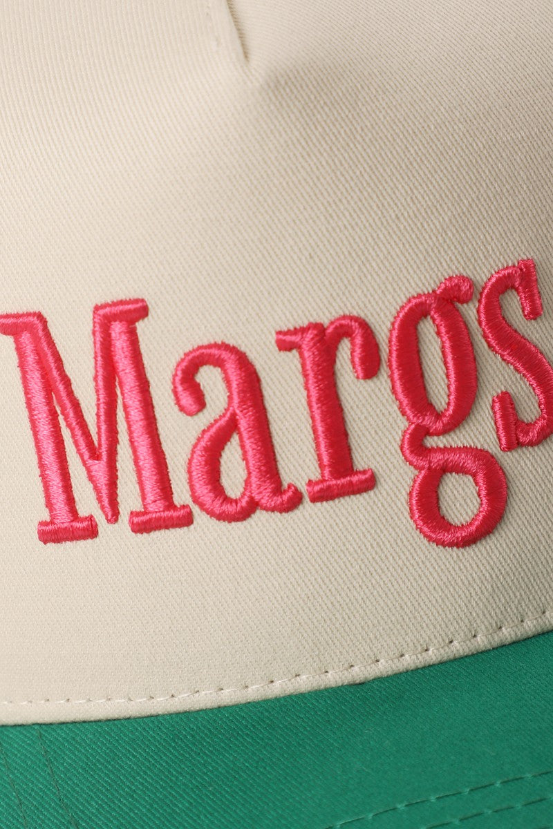 Margs Embroidered Canvas Two-tone Trucker Hat
