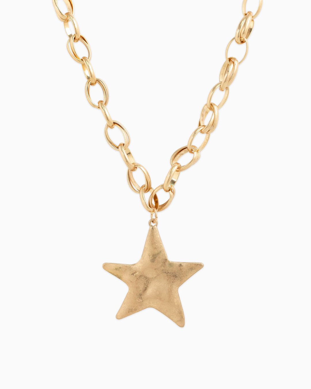 Hammered Star Necklace