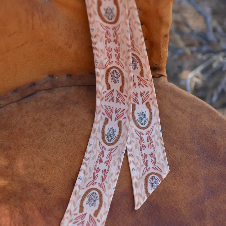 Western Harvest in Dusty Rose Twilly Cowgirl Scarf