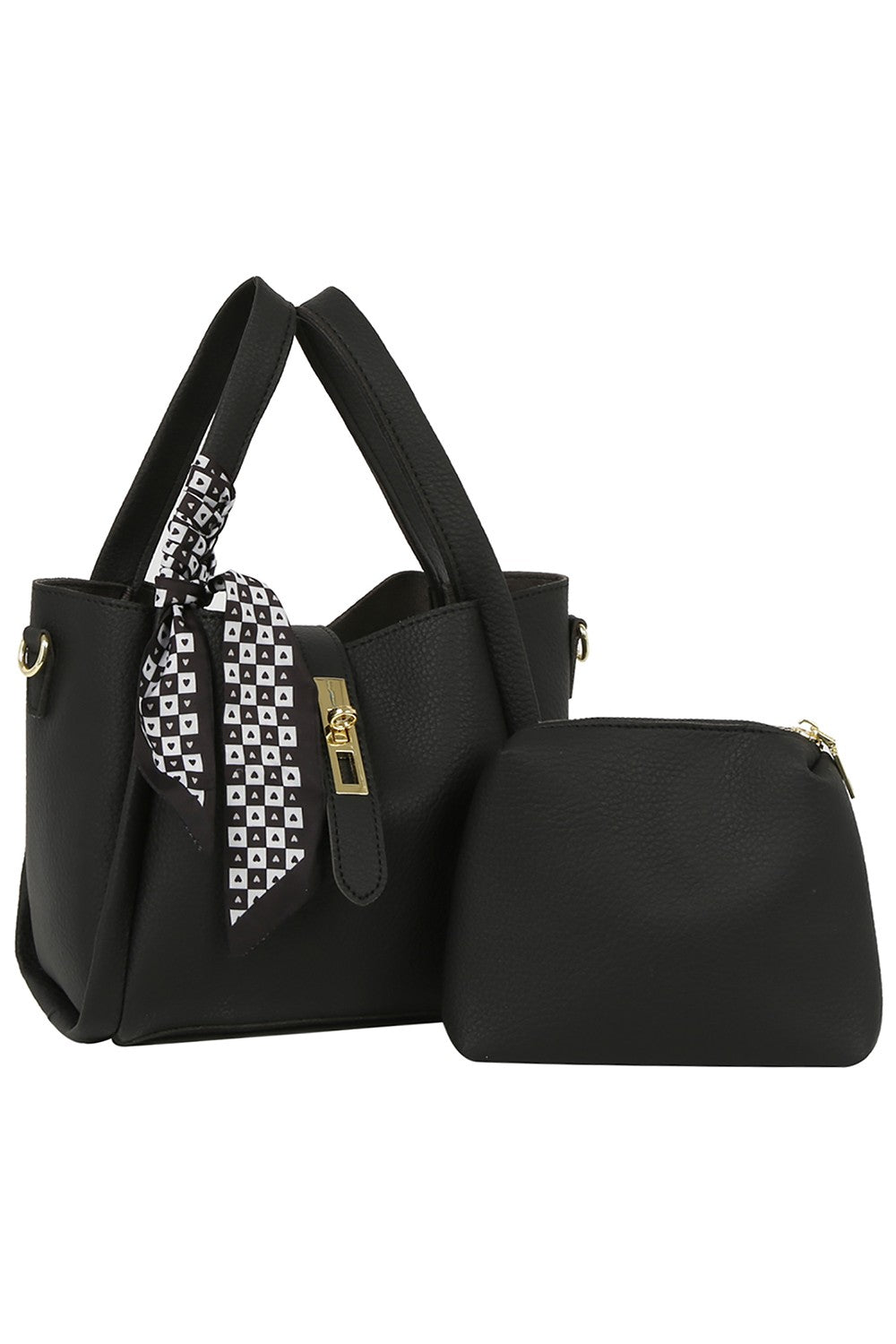 Scarf Top Handle 2-in-1 Bucket Bag