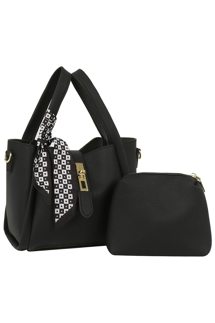Scarf Top Handle 2-in-1 Bucket Bag