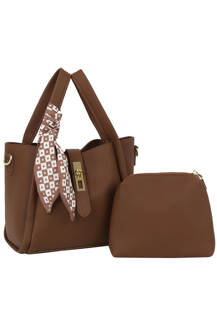 Scarf Top Handle 2-in-1 Bucket Bag