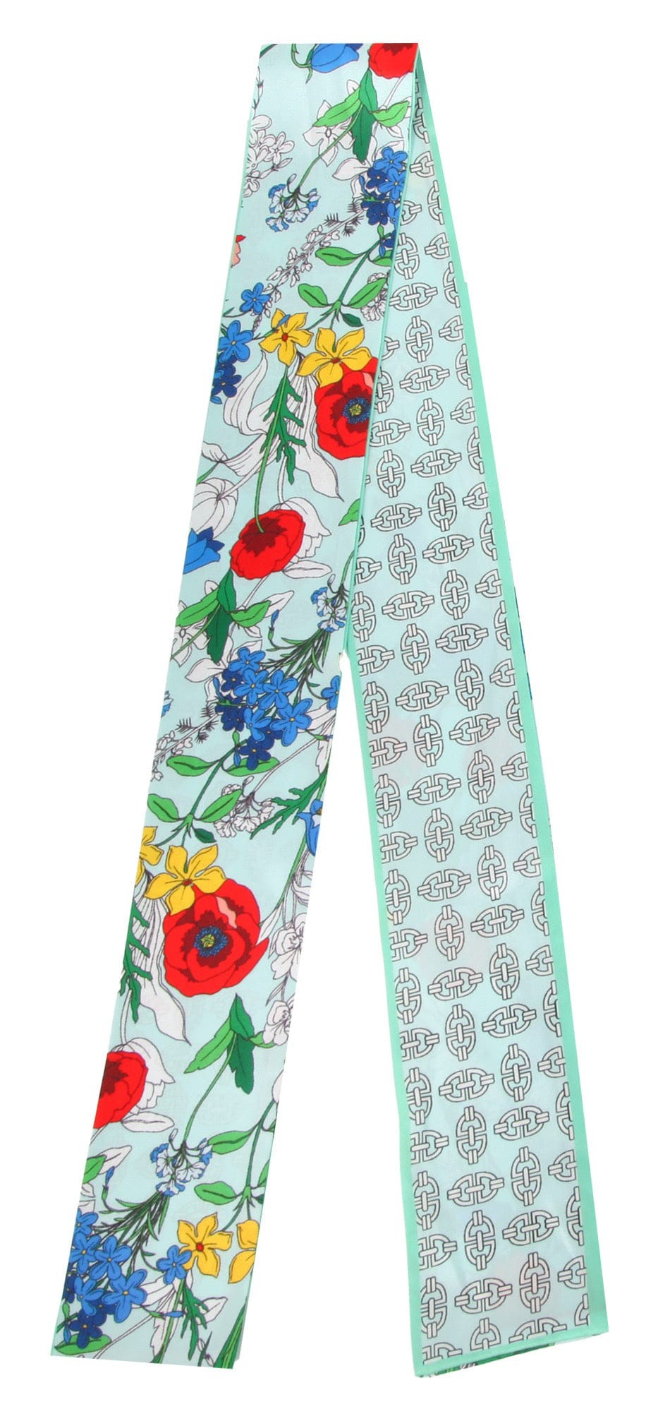 Vintage Flower Wide Twilly
