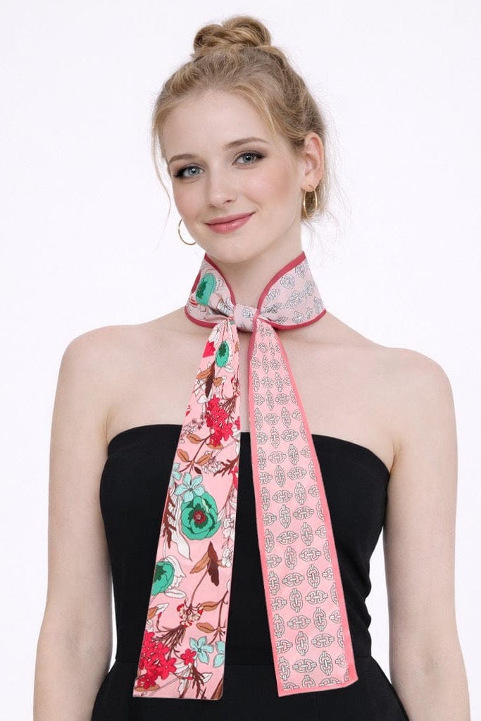 Vintage Flower Wide Twilly