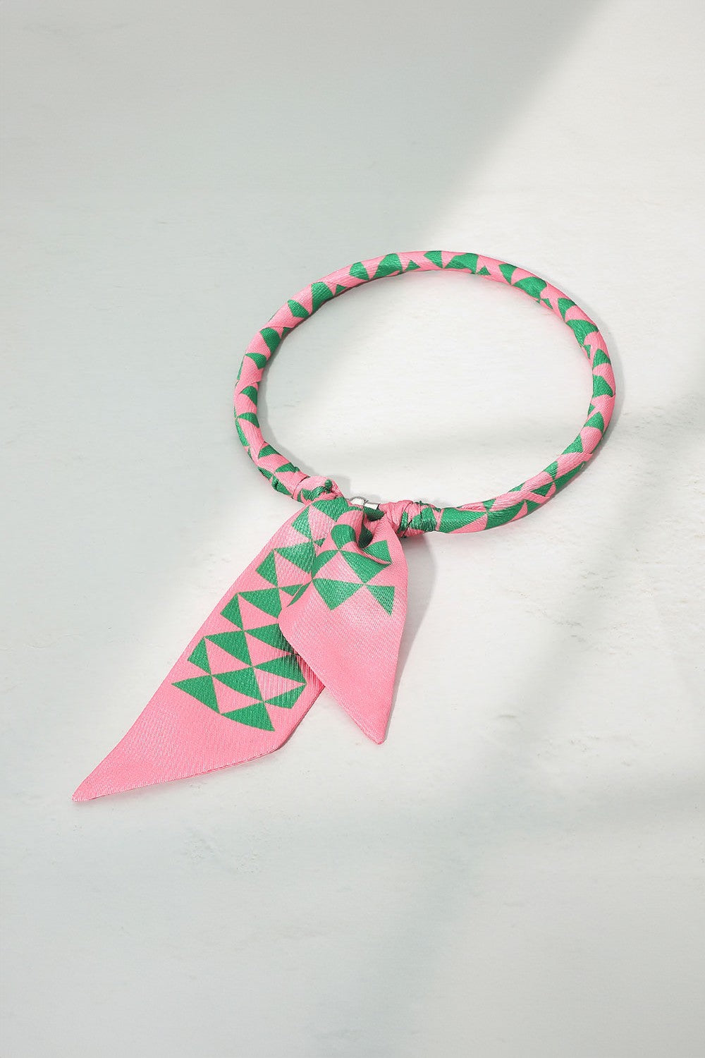 Pink Geo Magnetic Twilly Necklace