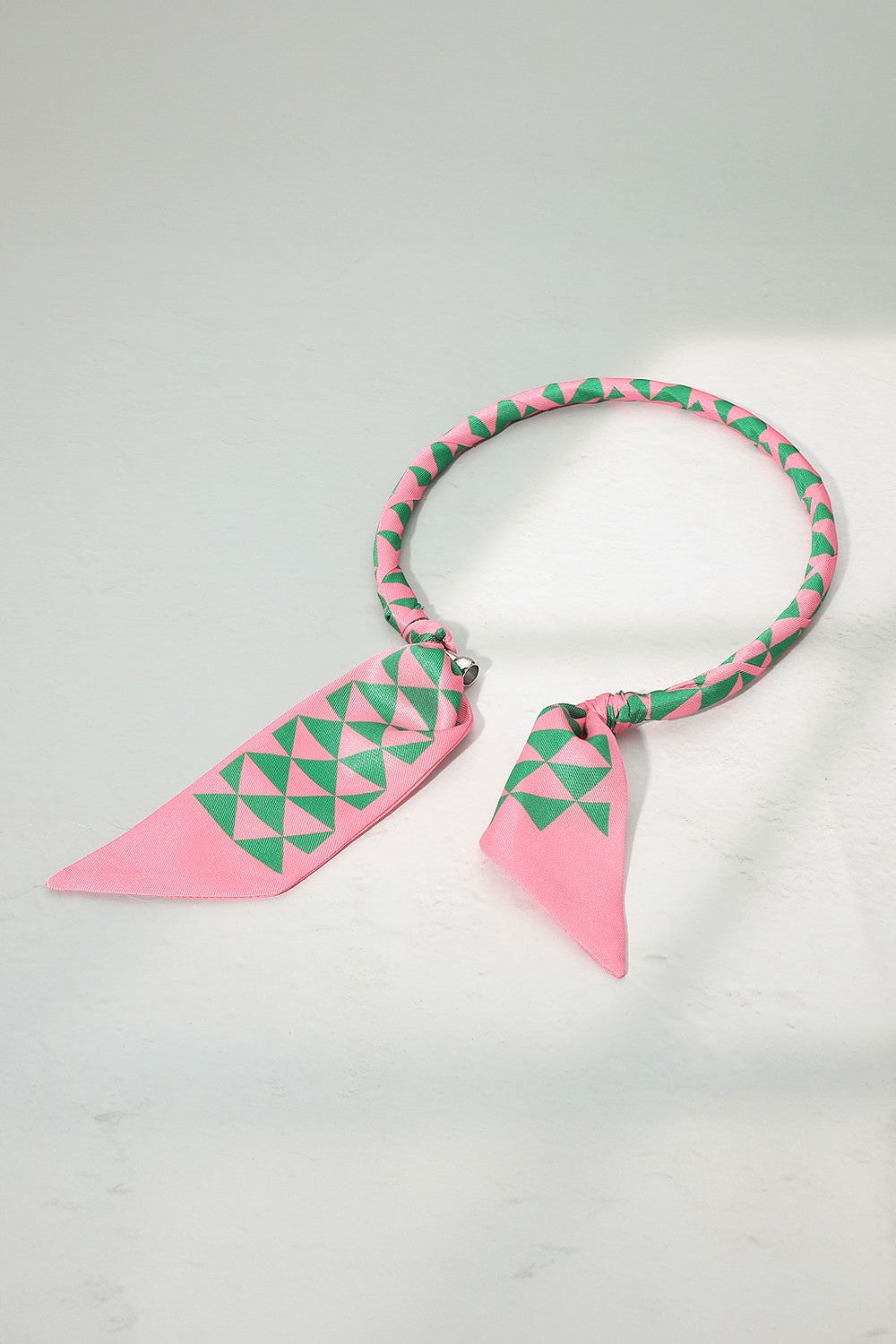 Pink Geo Magnetic Twilly Necklace