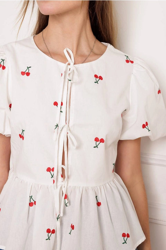 The Cherry Tie Top