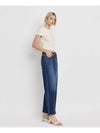 TUMMY CONTROL SUPER HIGH RISE WIDE LEG JEANS