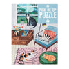 500-piece Cat Jigsaw Puzzle and Poster