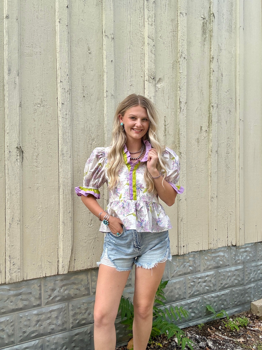 Lavender Lime Top