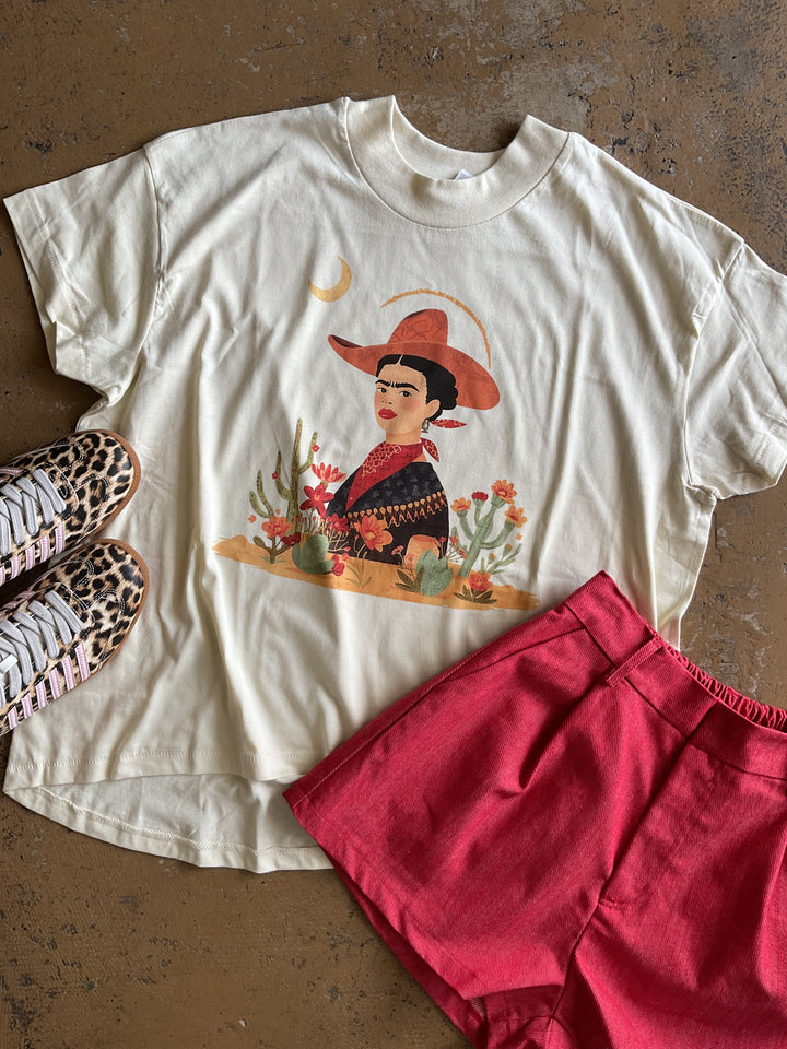 Cowgirl Frida Hi-Low Tee