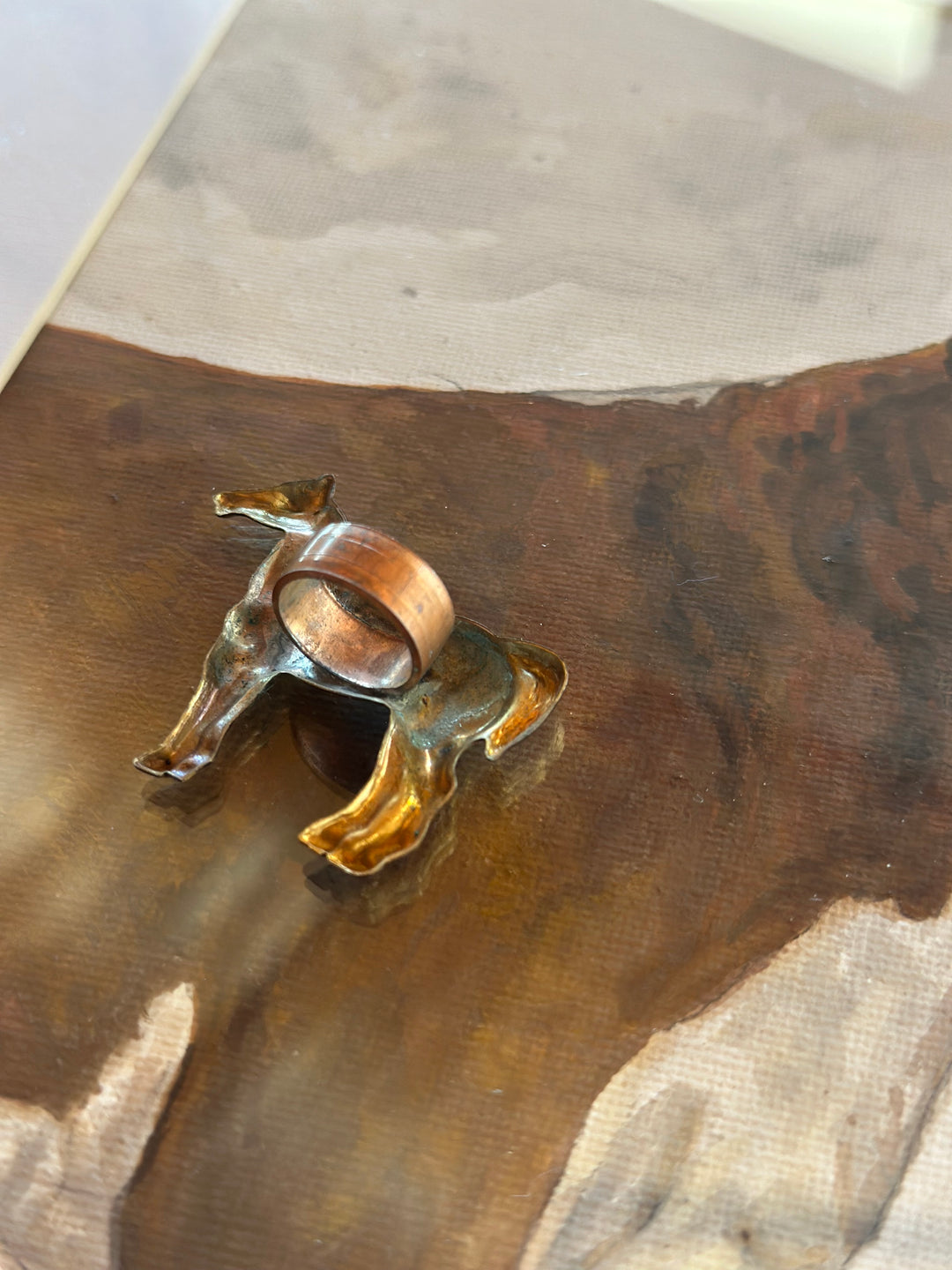 Vintage Standing horse Scarf Slide