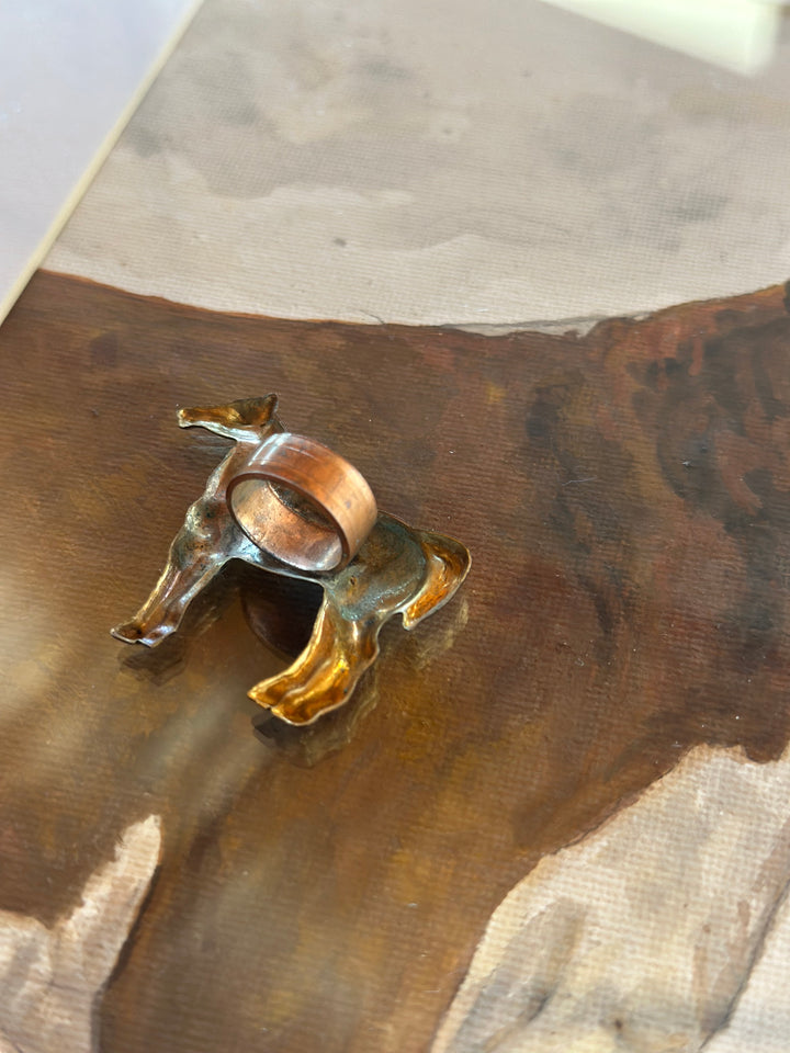 Vintage Standing horse Scarf Slide