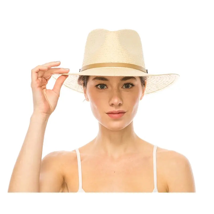 Handwoven Toyo Straw Panama Hat