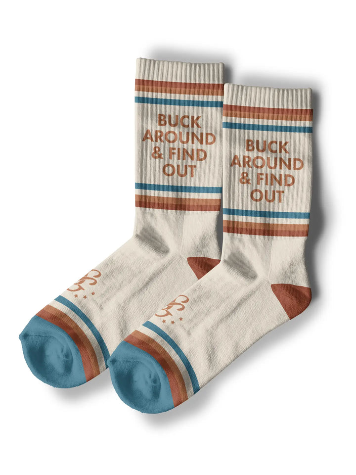 Buck Around and Find Out Western Socks