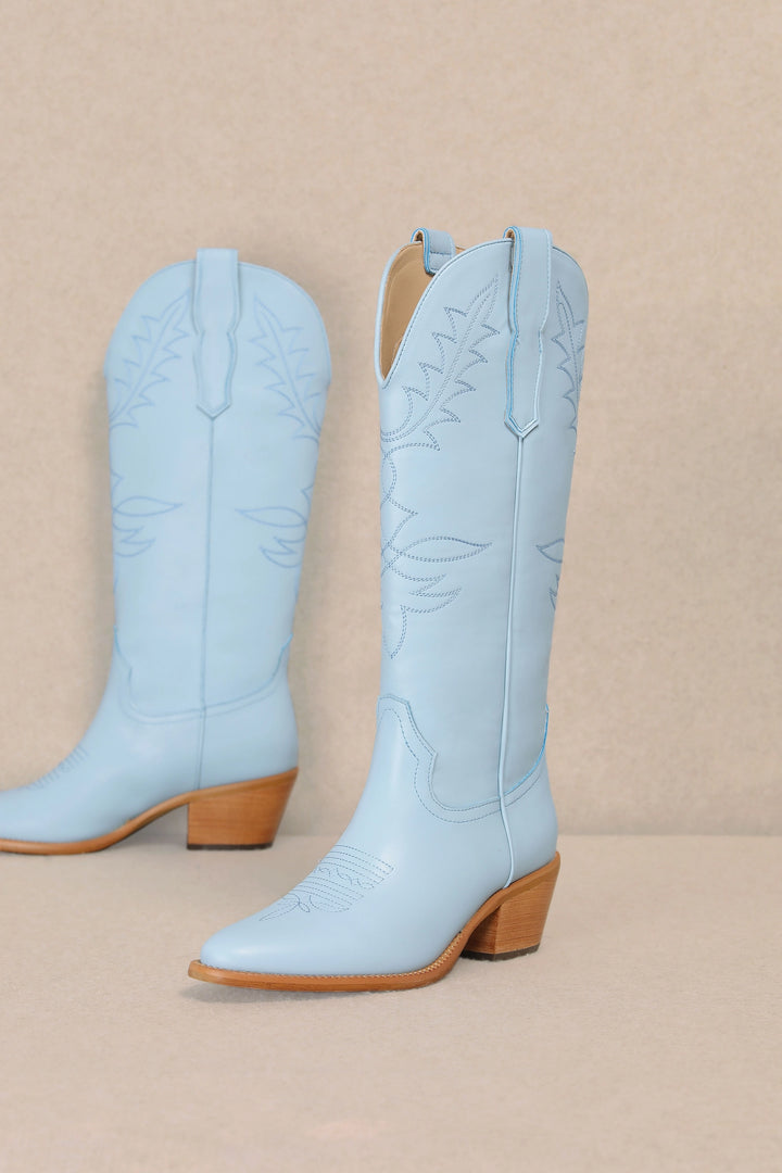 Baby Blue Adel Boots