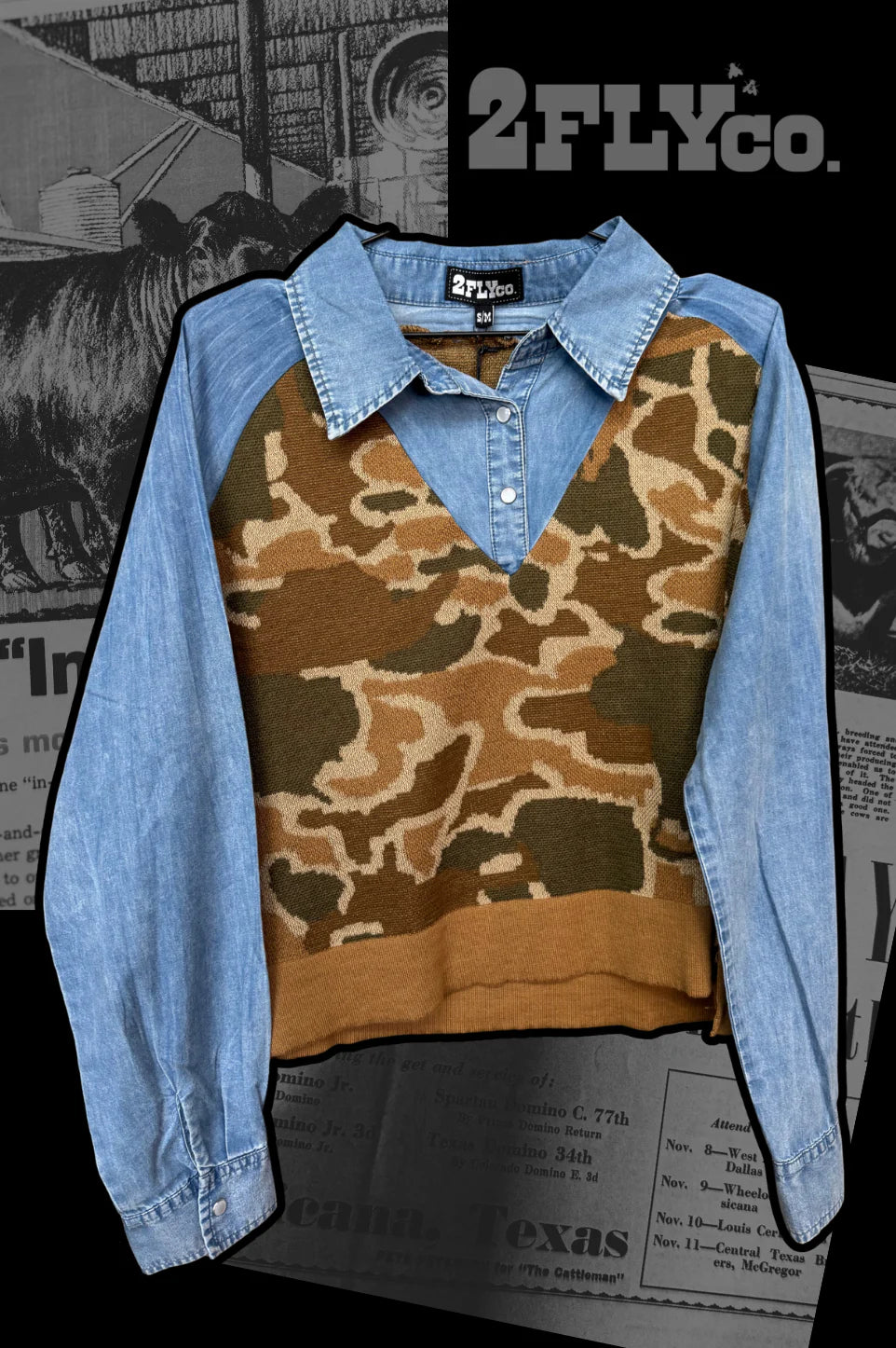 Double Shift Camo Top