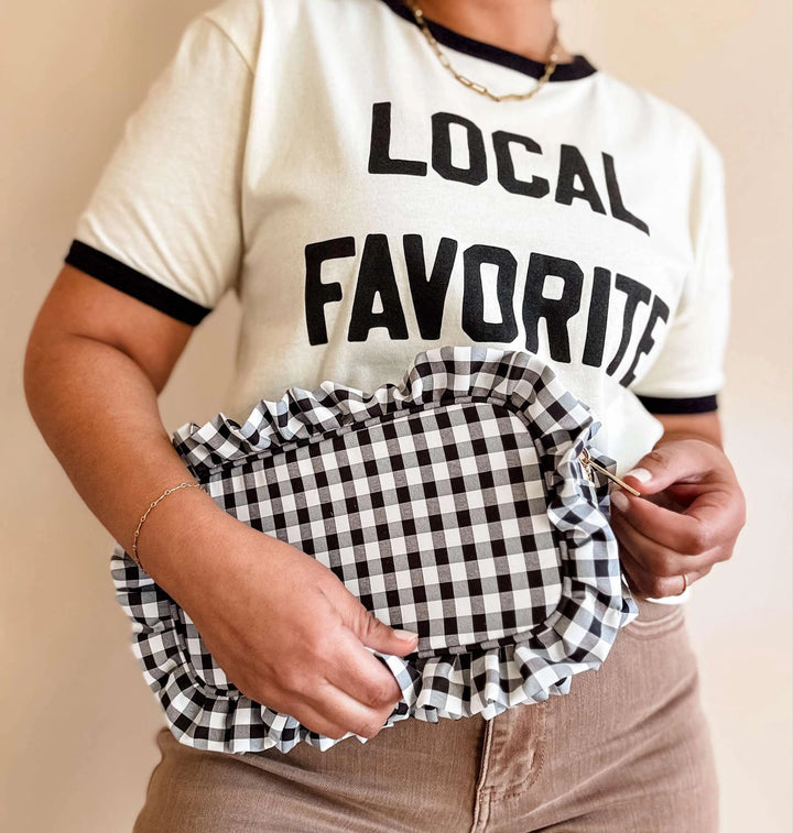 Gingham Ruffle Bags