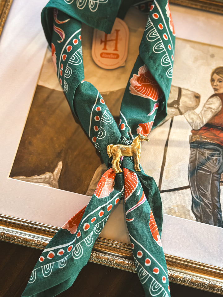 Vintage Standing horse Scarf Slide