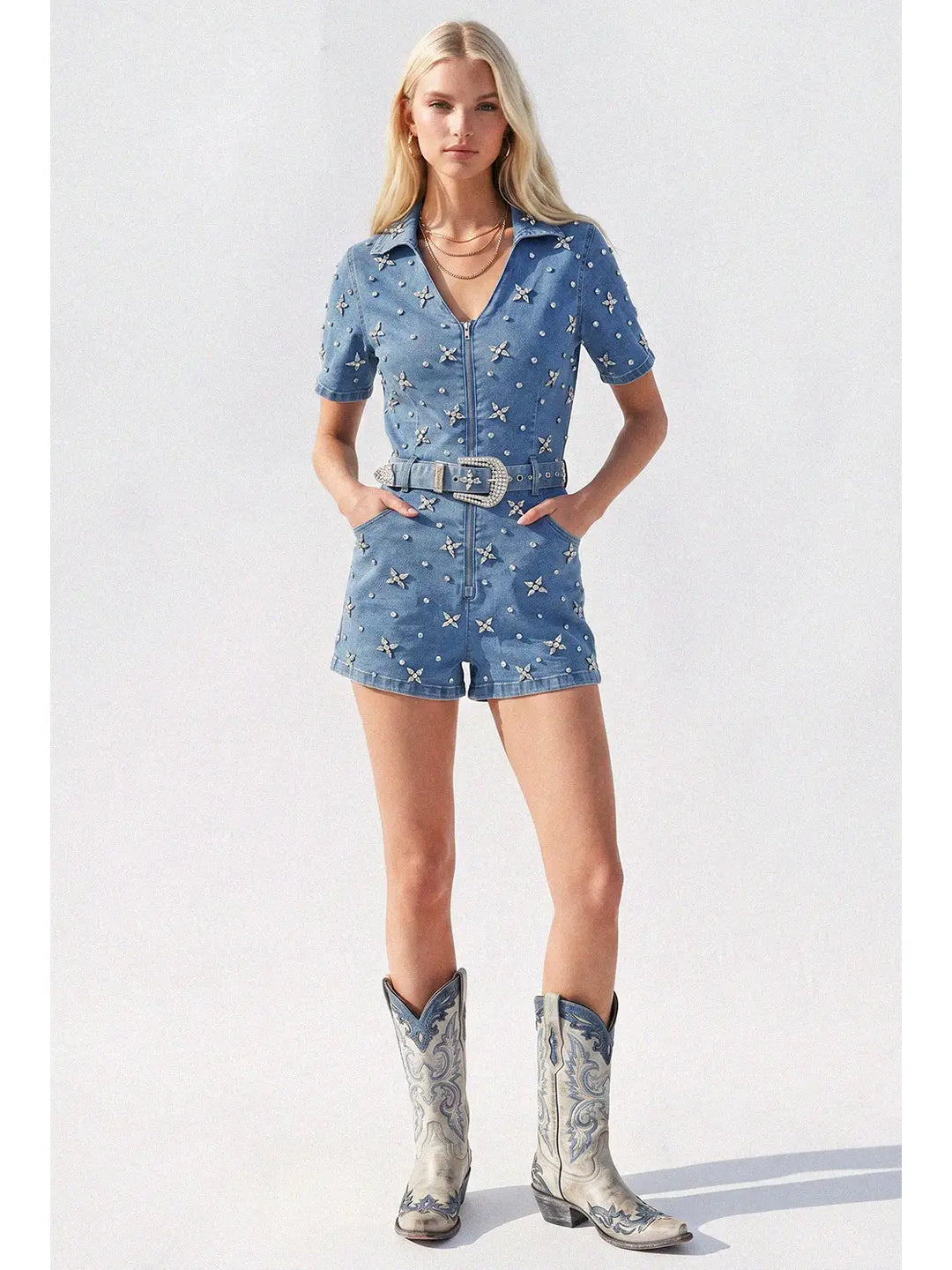 Rhinestone Romper