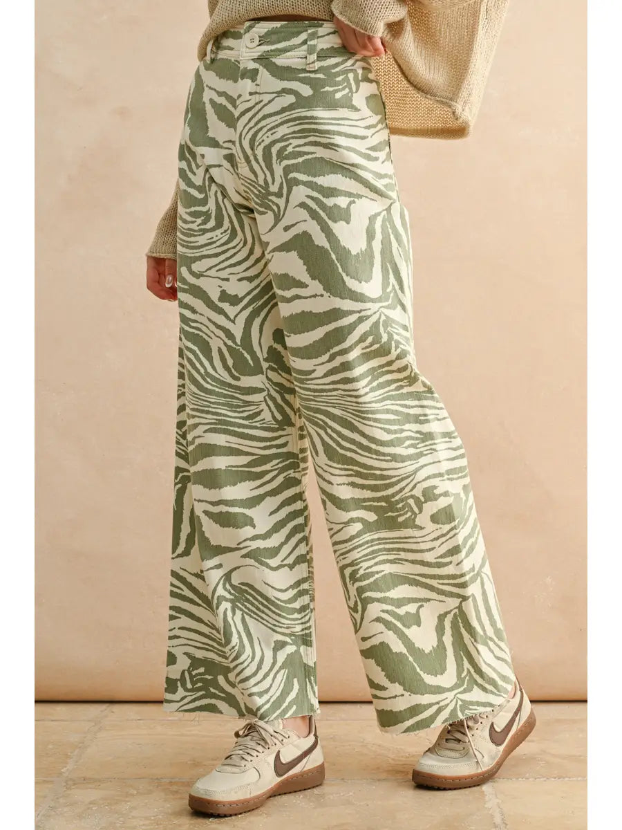 The Zebra Pants-Olive