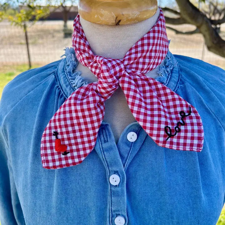 My Love  Embroidered Bandana