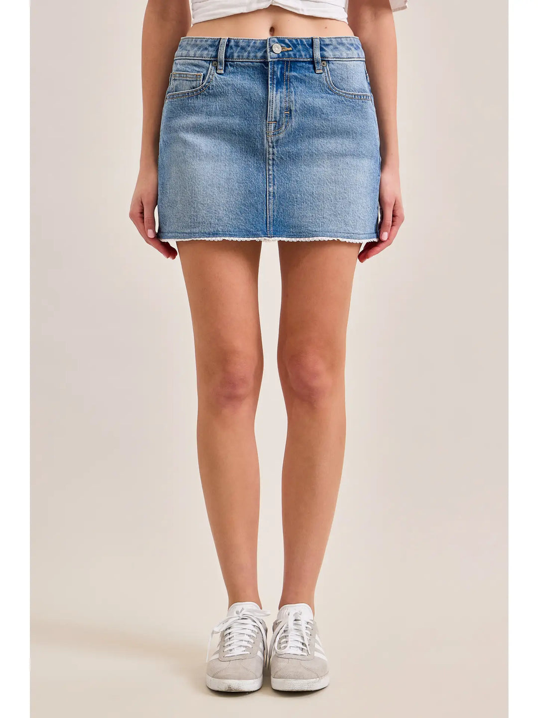 Lace Hem Skirt