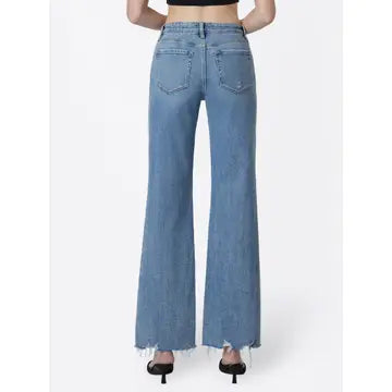 High Rise Slant Side Seam Vintage Flare Jeans