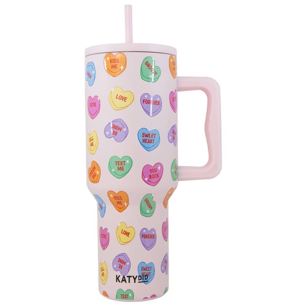 Candy Heart Valentine's Stainless Steel Tumbler