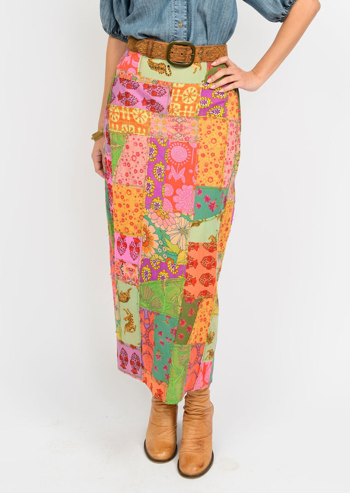 Patchwork Skirt-Ivy Jane